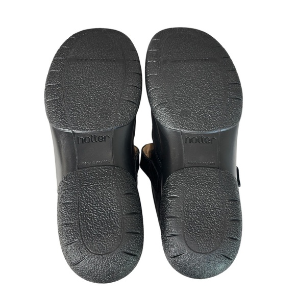 Hotter Comfort Concept Womens Sz 8 Black Leather Mary Jane Shoes Made in England - Picture 6 of 13